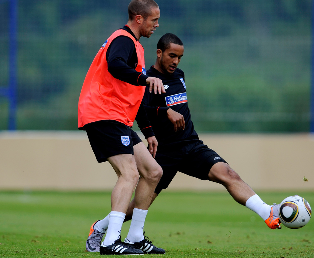 Theo Walcott training in Austria